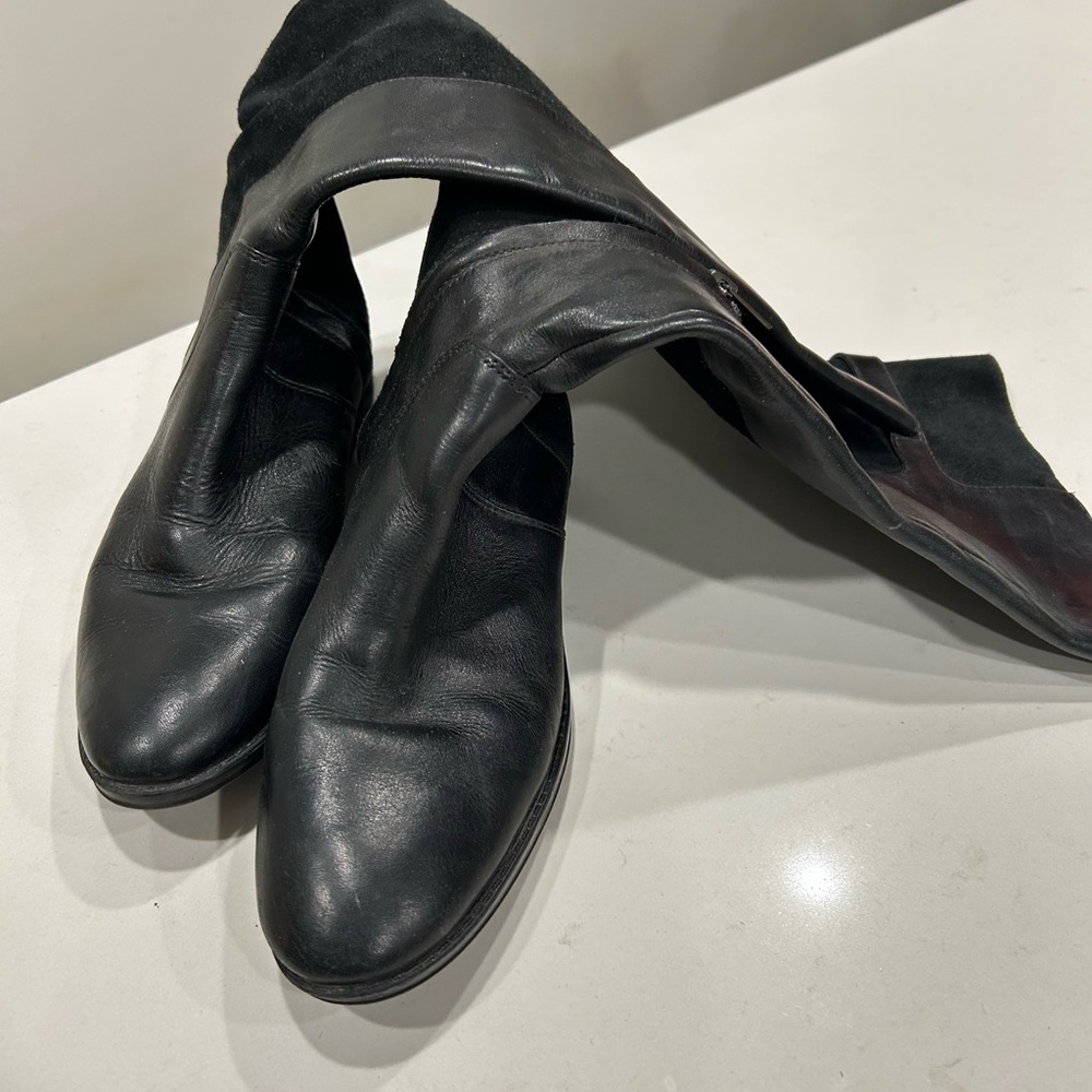 Sam Edelman Black Leather/Suede boots